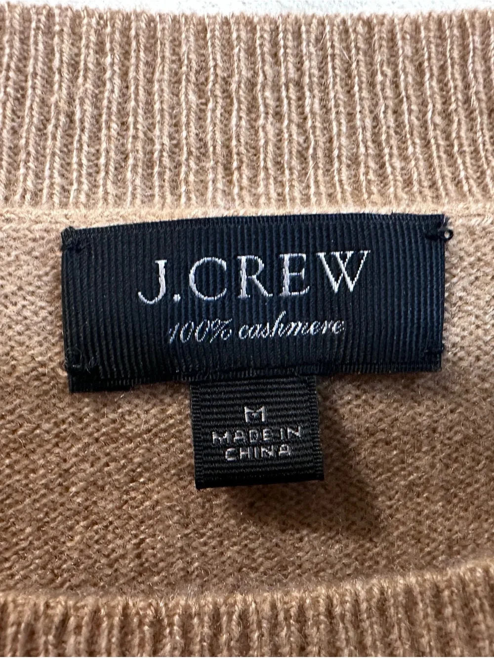 J. Crew Women's Cashmer Crewneck Sweater in Camel